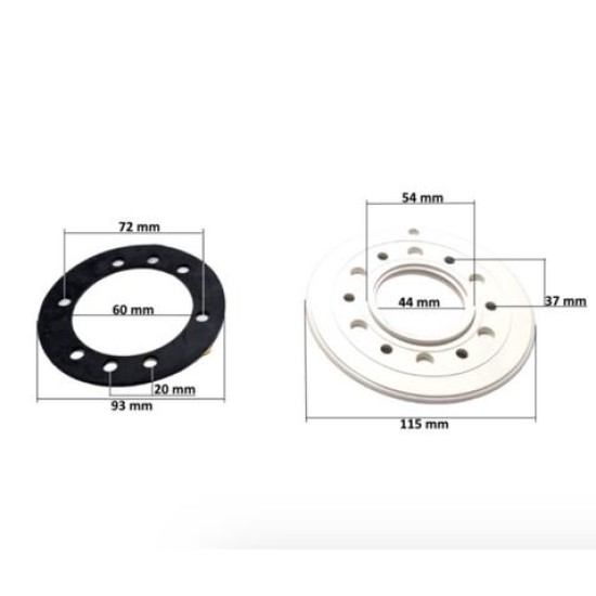 Ring and gasket for liner pools