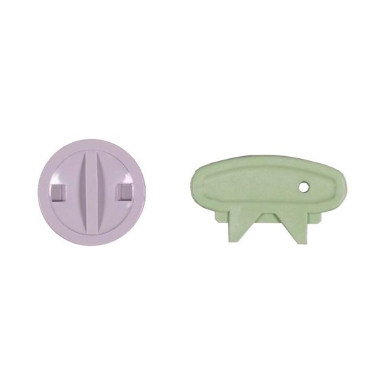 Cap multiflow return inlet threated light grey