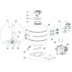 Transparent Lid And O Ring D.173 and O-Ring Cantabric No4, Millenium No3