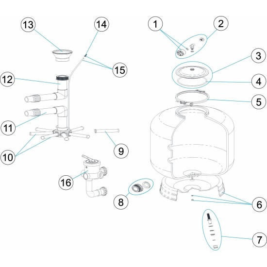 Diffuser Assembly Ivory D400 Νο12