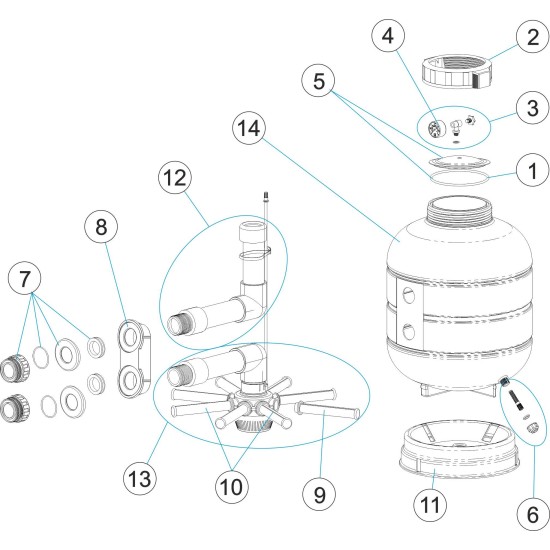 Outlet Fitting + Reinforcment Millenium No7