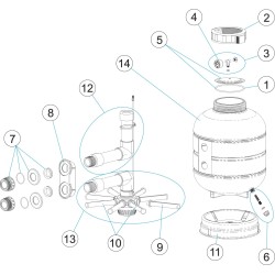 Manifold arm 3/4 160mm Millenium No9 & Top No6 Cantabric No17 & TOP No6