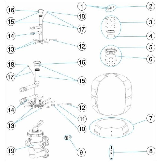 Filter polyvalve fitting Iml/Lago 2