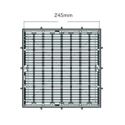 Bottom grill 26.5 x 26.5 cm