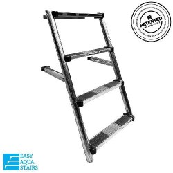 Σκάλα Εύκολης Πρόσβασης 4 Σκαλοπατιών Inox 316