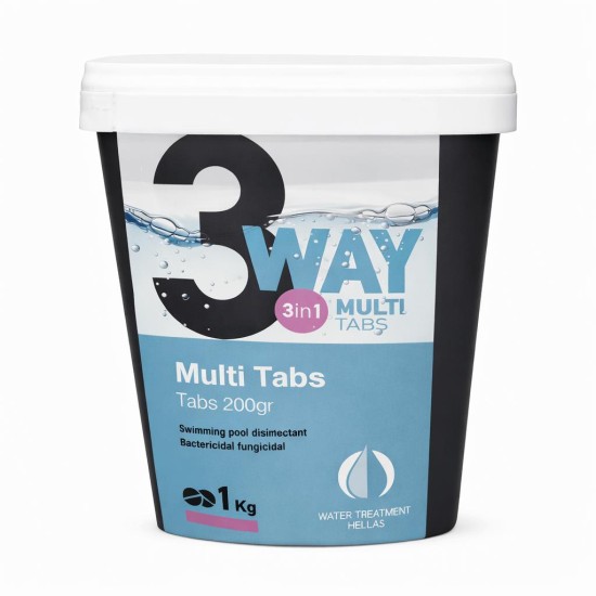 Πολυταμπλέτα πισίνας Multi-action 200gr 1KG 3in1