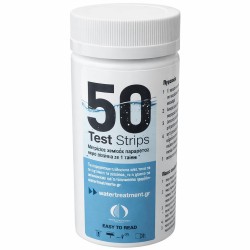 Test strips ταινίες 8in1  fcl,tcl,br,ph,al,hr,cya,salt  50 τεμ