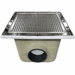 Φρεάτιο πυθμένα polyester και fibreglass 515mm x 515mm για λινερ 66m3/h