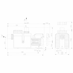 Αντλία Πισίνας Inverter Badu Frofi Eco 2hp vs 1.40kw 230v