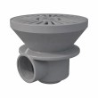 Circular main drain, 2 outlet light grey