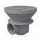 Circular main drain, 2 outlet light grey