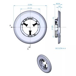 Beige faceplate flexinicho