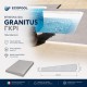 Ίσια επιχείλια Granitus γκρι 50x33x3cm