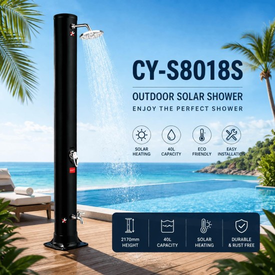 Solar Shower 40L Round