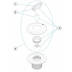 Πλήρες σετ για στόμιο επιστροφής multiflow λευκό