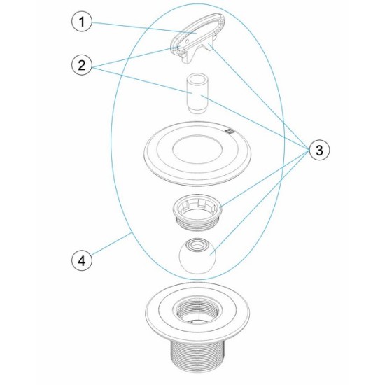 Πλήρες σετ για στόμιο επιστροφής multiflow λευκό