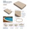 Kit pool copings for oval inground pool 6x3,20 sand color
