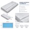 Marble lips for swimming pools 6X3 skimmer with profiles A, D, E of Kavala