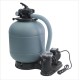 Compact kit 500mm top filter and 1HP pump 10m3/h