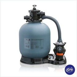 Compact kit 500mm top filter and 1HP pump 10m3/h