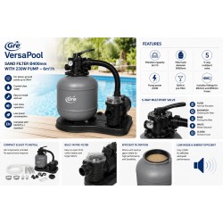 Compact kit φίλτρο top 400mm και αντλία 0.31HP 6m3/h