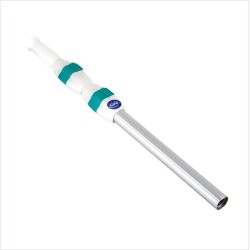Telescopic silver handle aluminum 1,20m - 3,60m