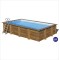 Ξύλινη πισίνα Evora 620x420x133 cm