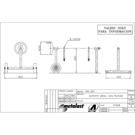 Stainless Steel mobile support