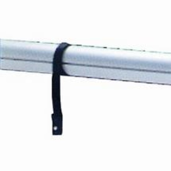 Central fixed pipe in anodised aluminium, length 6,6m Φ100