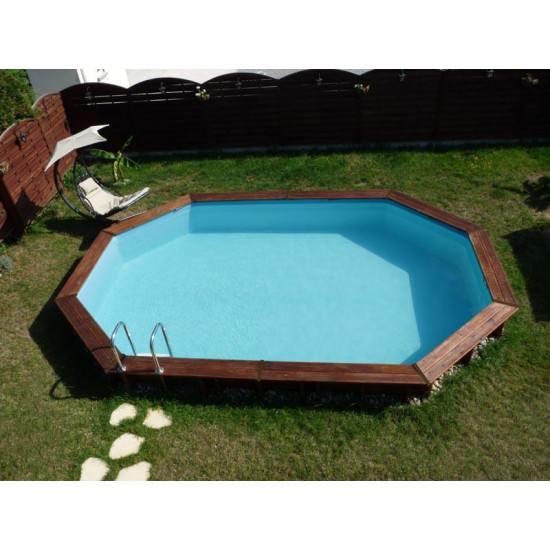 Wooden pool Cannelle 536x336x117 cm